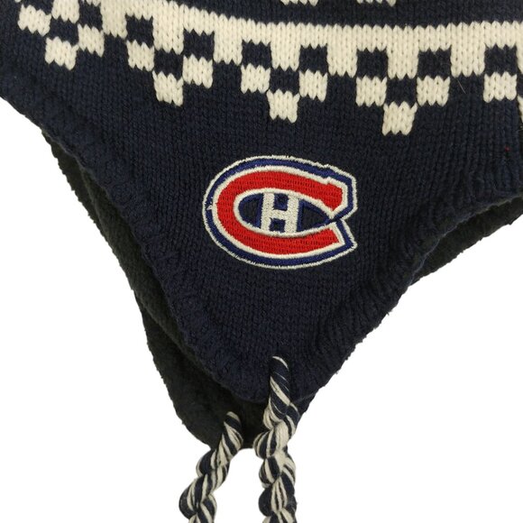 NHL Mighty Mac Sports Nordic Knit Montreal Canadiens Hockey Hat 4-6x - Picture 3 of 10